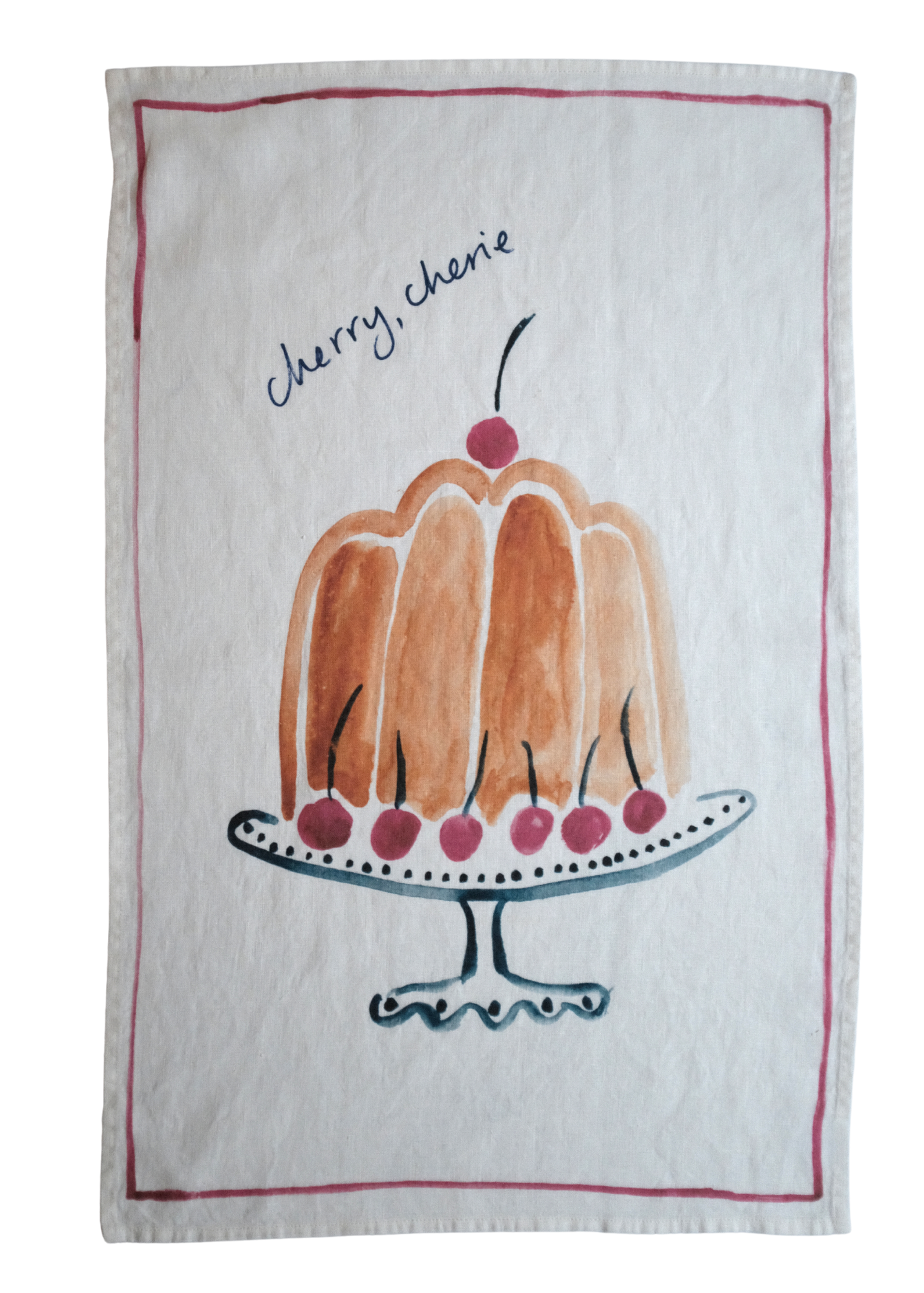 Cherry Cherie - Linen Teatowel