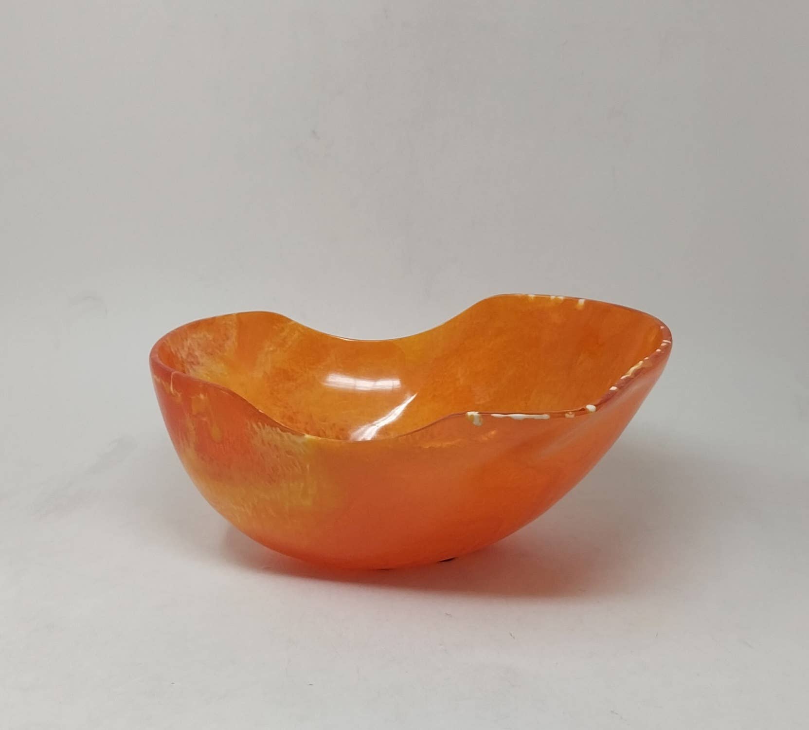 Orange Resin Fruit Bowl