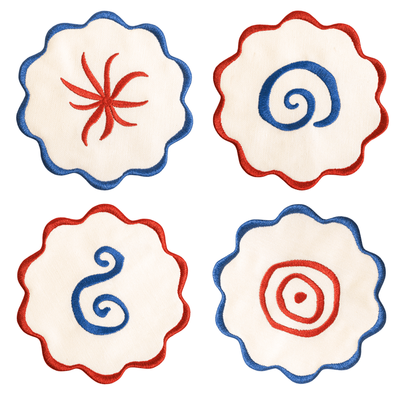 Octaevo Cocktail Coasters 4/pk Amalfi