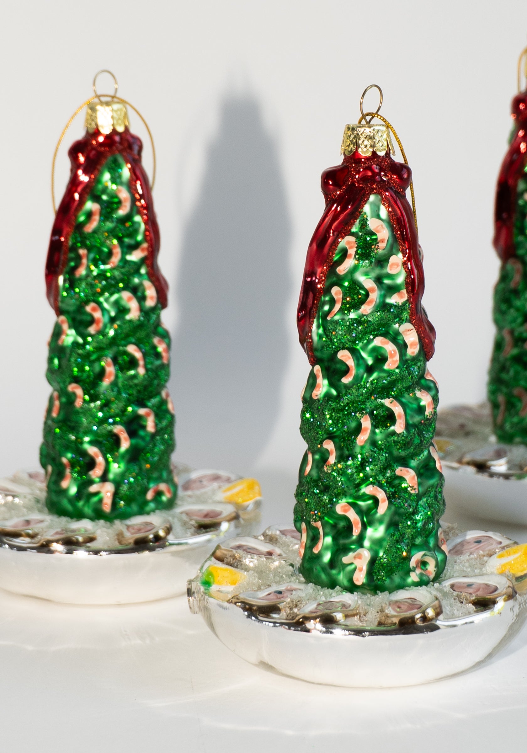 Retro Shrimp Cocktail Party Tree Ornaments