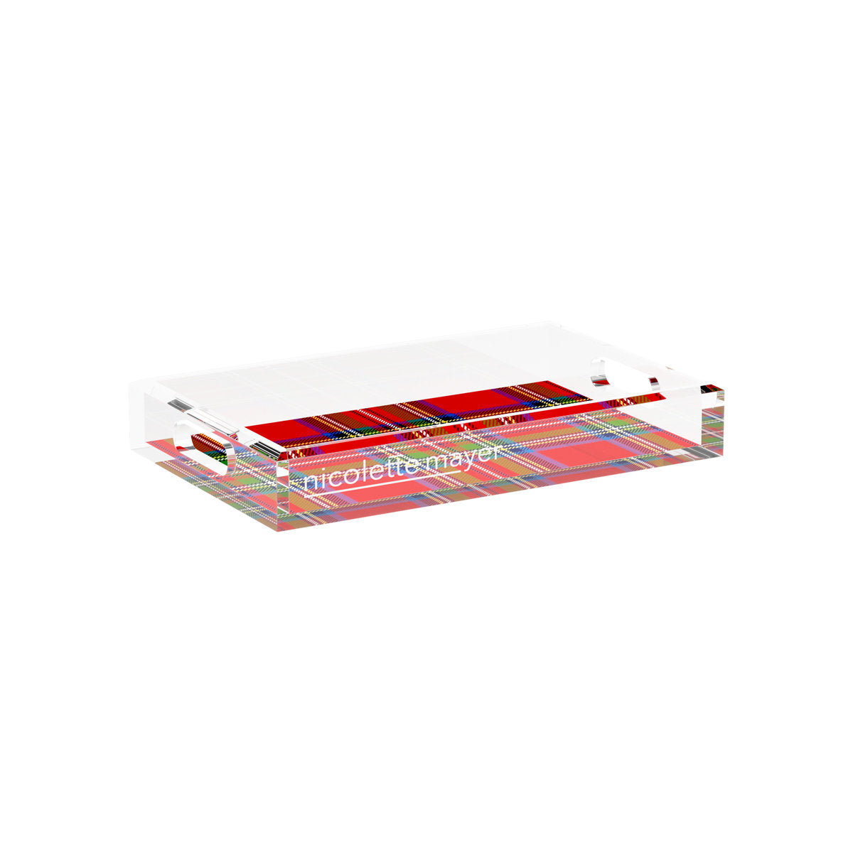 Christmas Tartan Red Small Tray