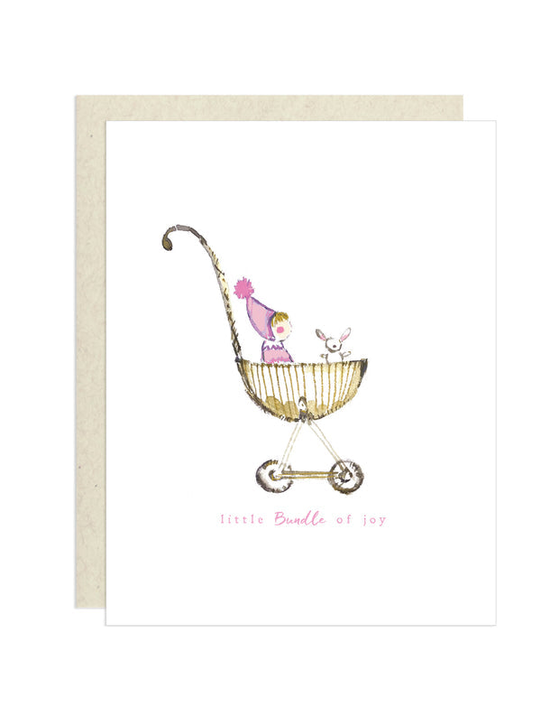 Little Bundle of Joy, Girl Greeting Card