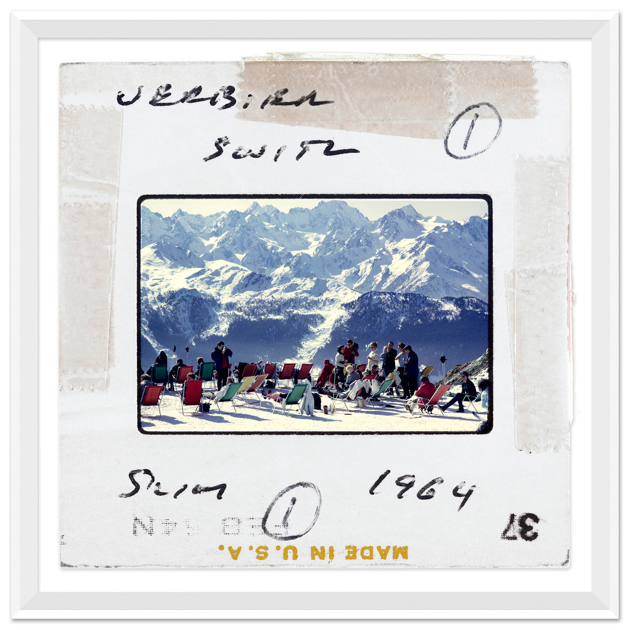 "Lounging in Verbier - Slide", Slim Aarons, February 1, 1964 - Verbier, Switzerland