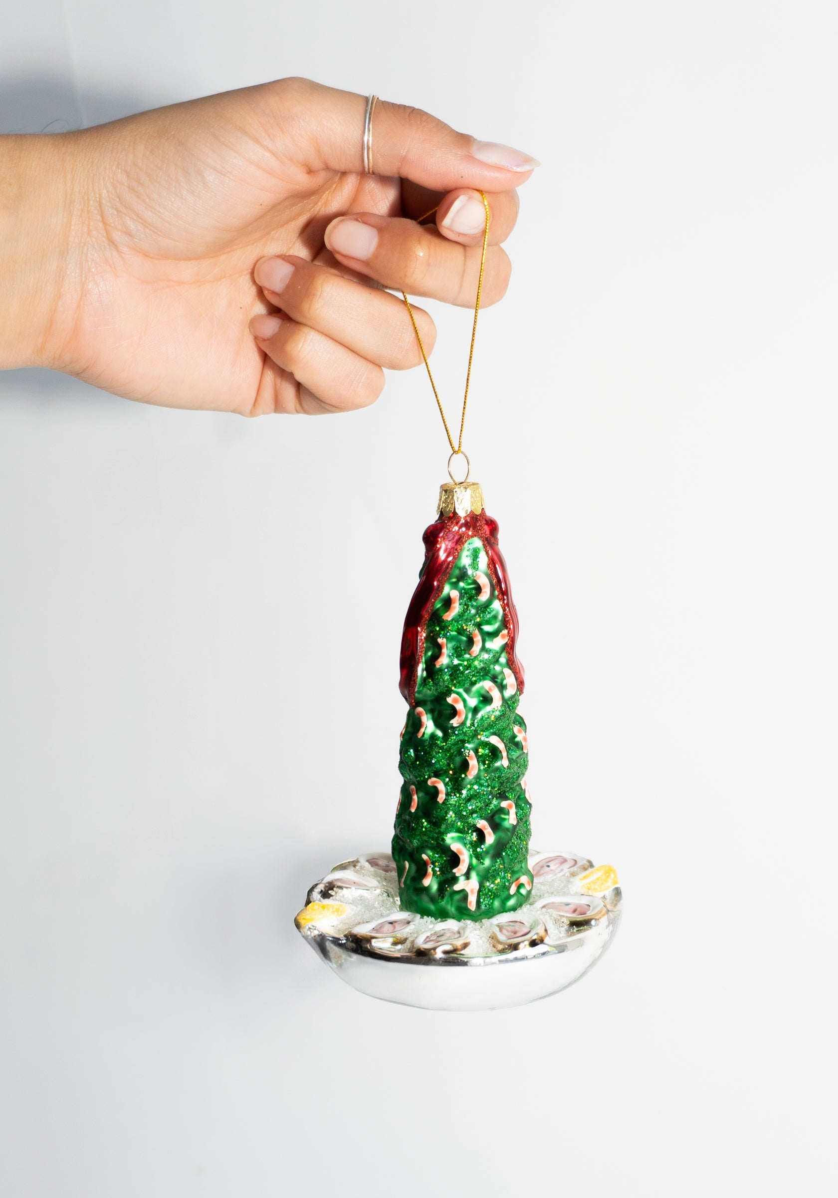 Retro Shrimp Cocktail Party Tree Ornaments