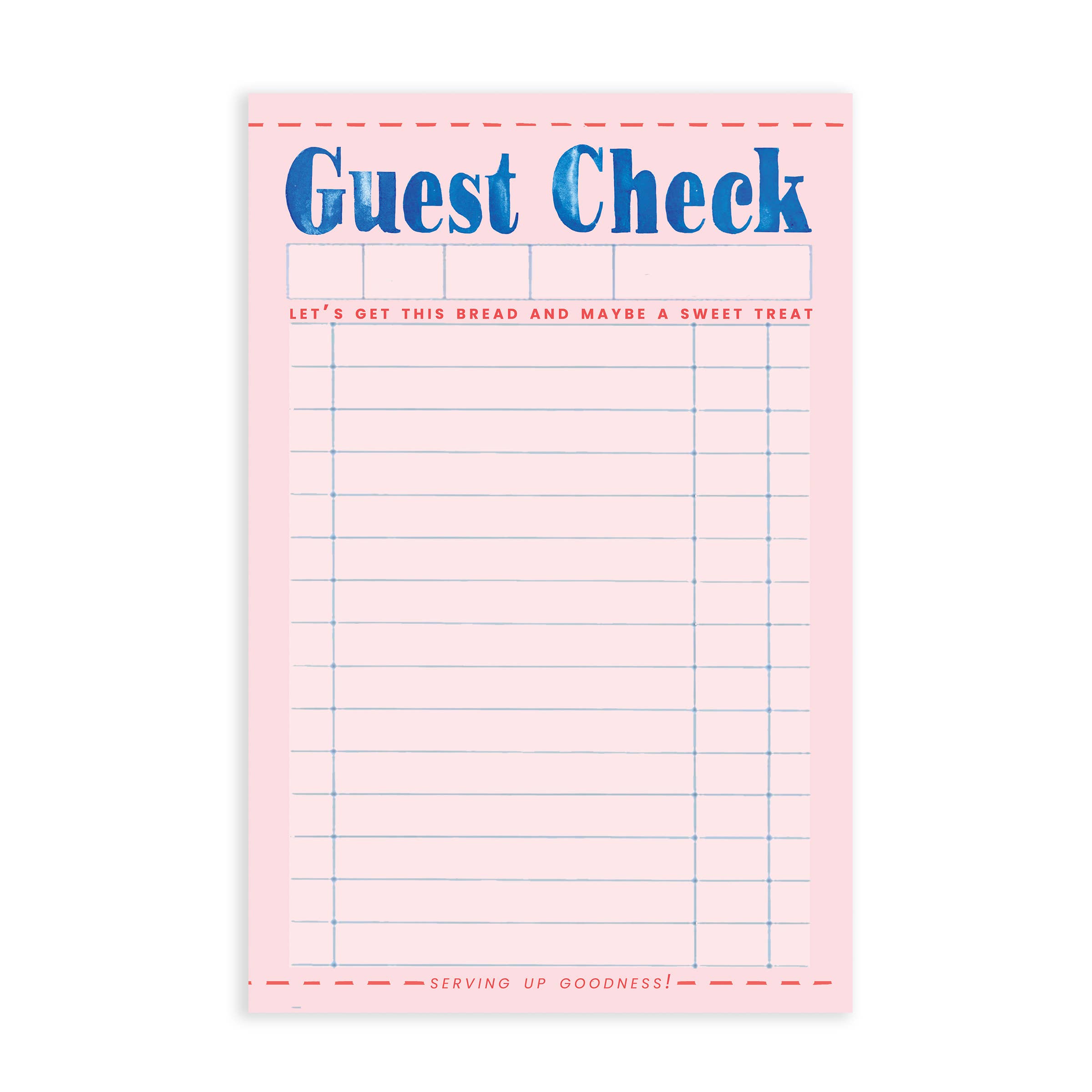 Guest Check Diner Notepad