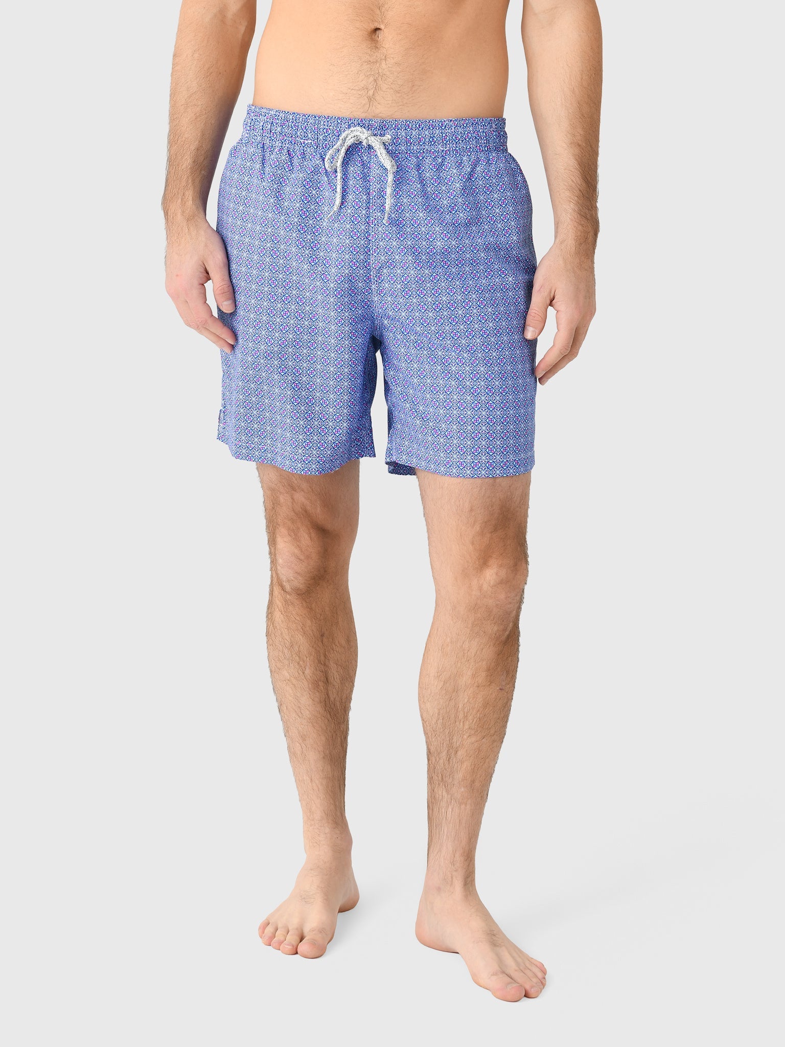 Mens Mosaic Swim Trunks