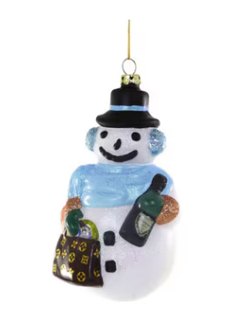Chic Snowman Ornament