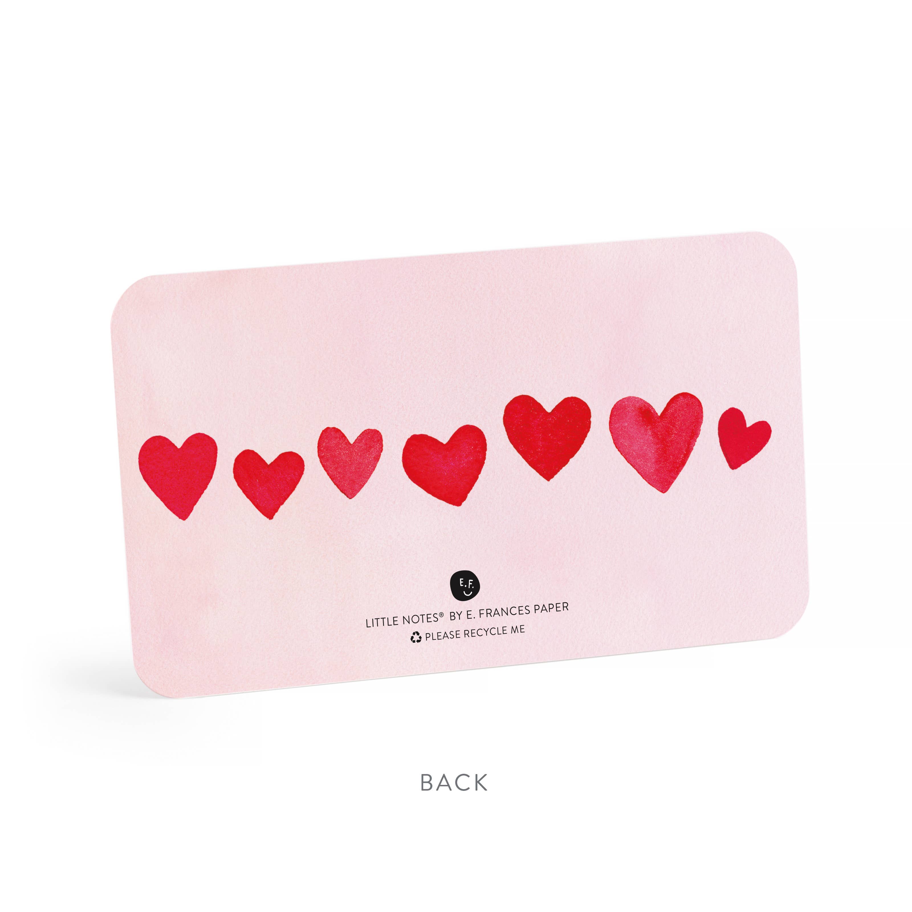 Mini Hearts Blush Little Notes