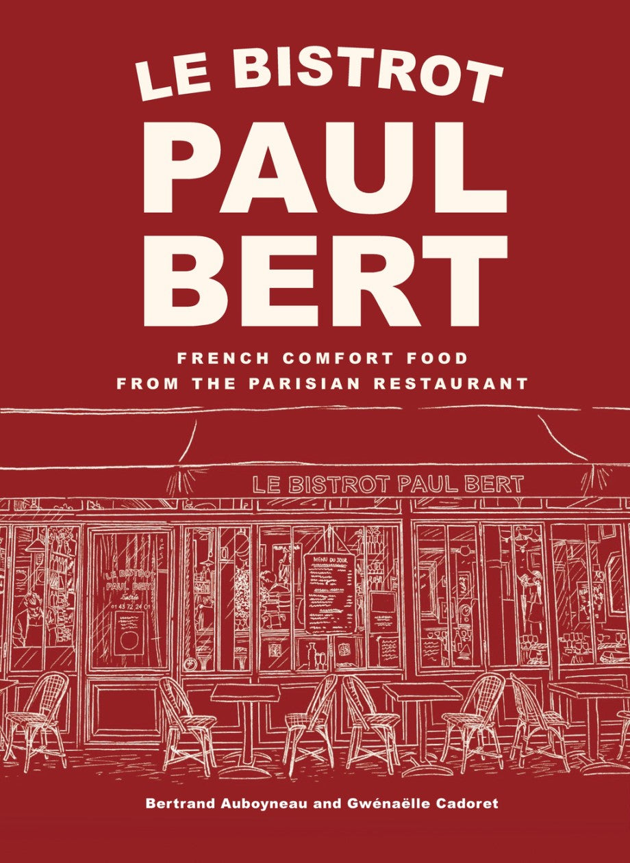 Book cover of 'Le Bistrot Paul Bert' with a red background and white text.