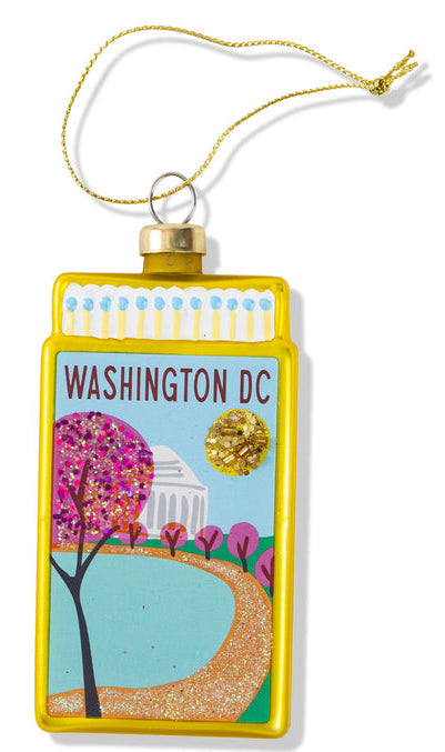 Decorative ornament with Washington DC design on a white background