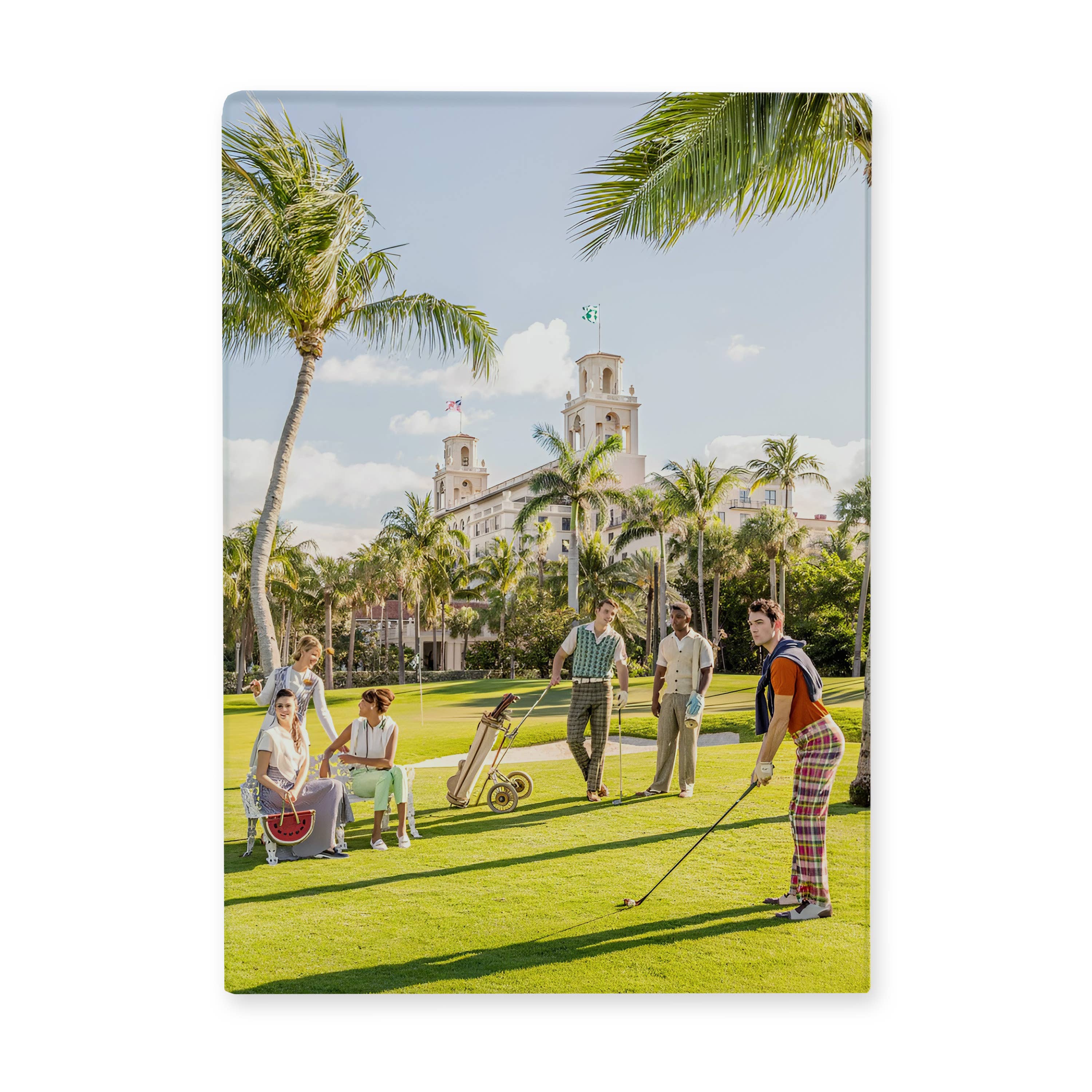 Spring Golfing Cutting Board