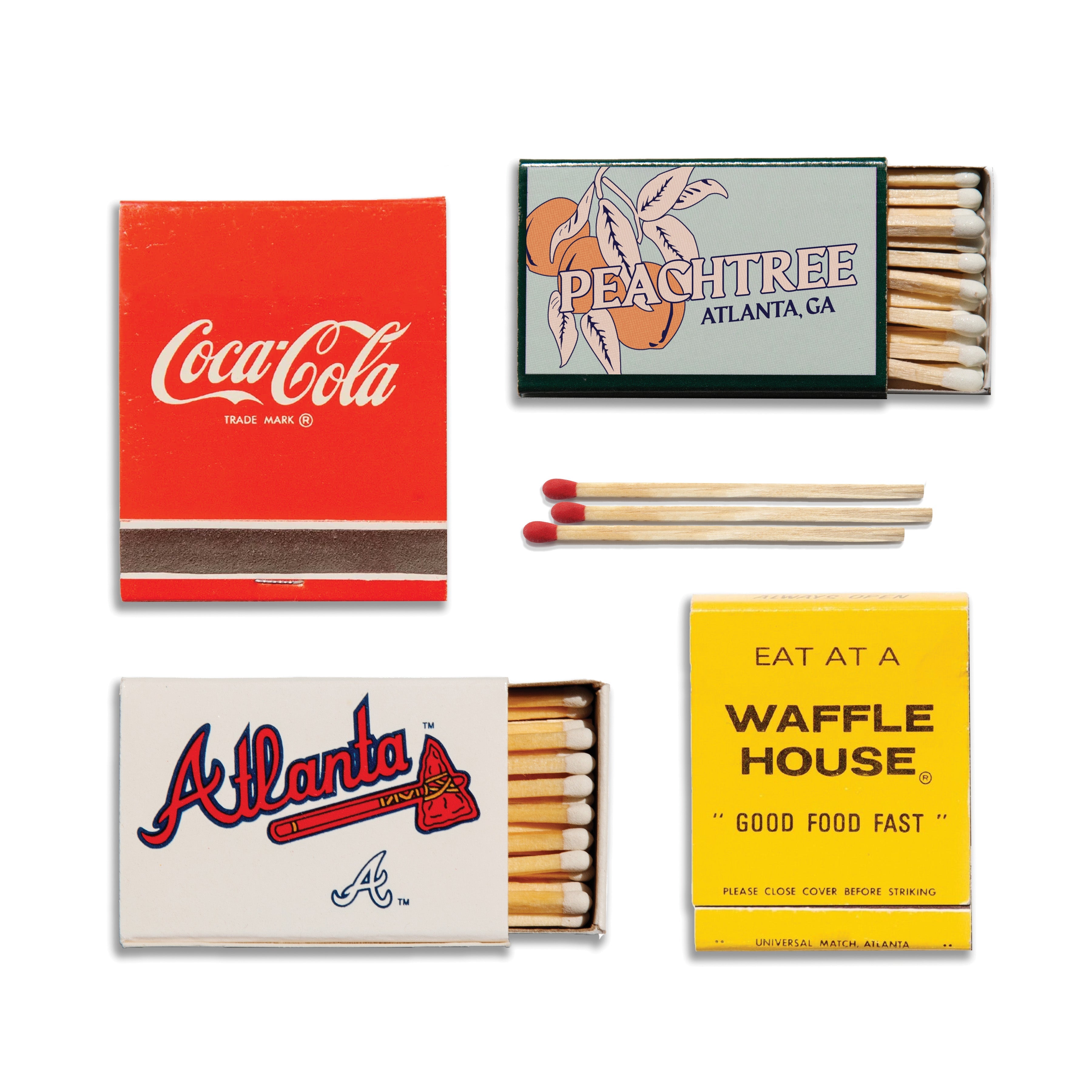 The Atlanta Collection Matchbook Collage - Print Only