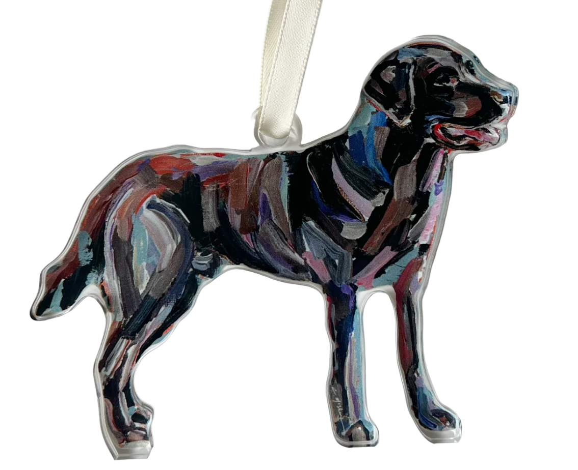Chocolate Lab Acrylic Ornament