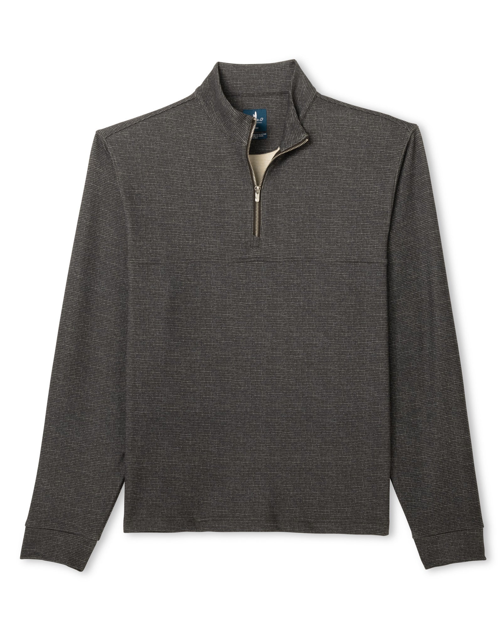 Mikey Printed Check Quarter-Zip