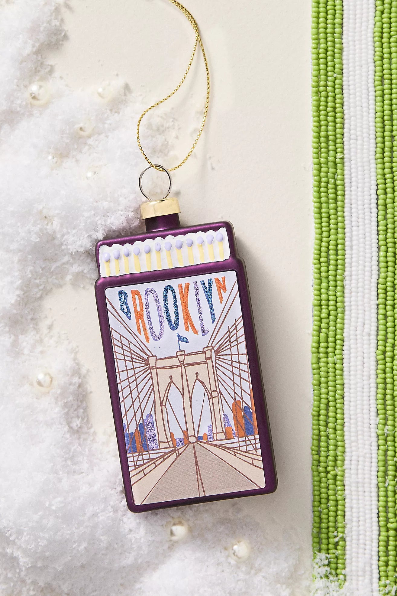 Matchbook Ornament - Brooklyn