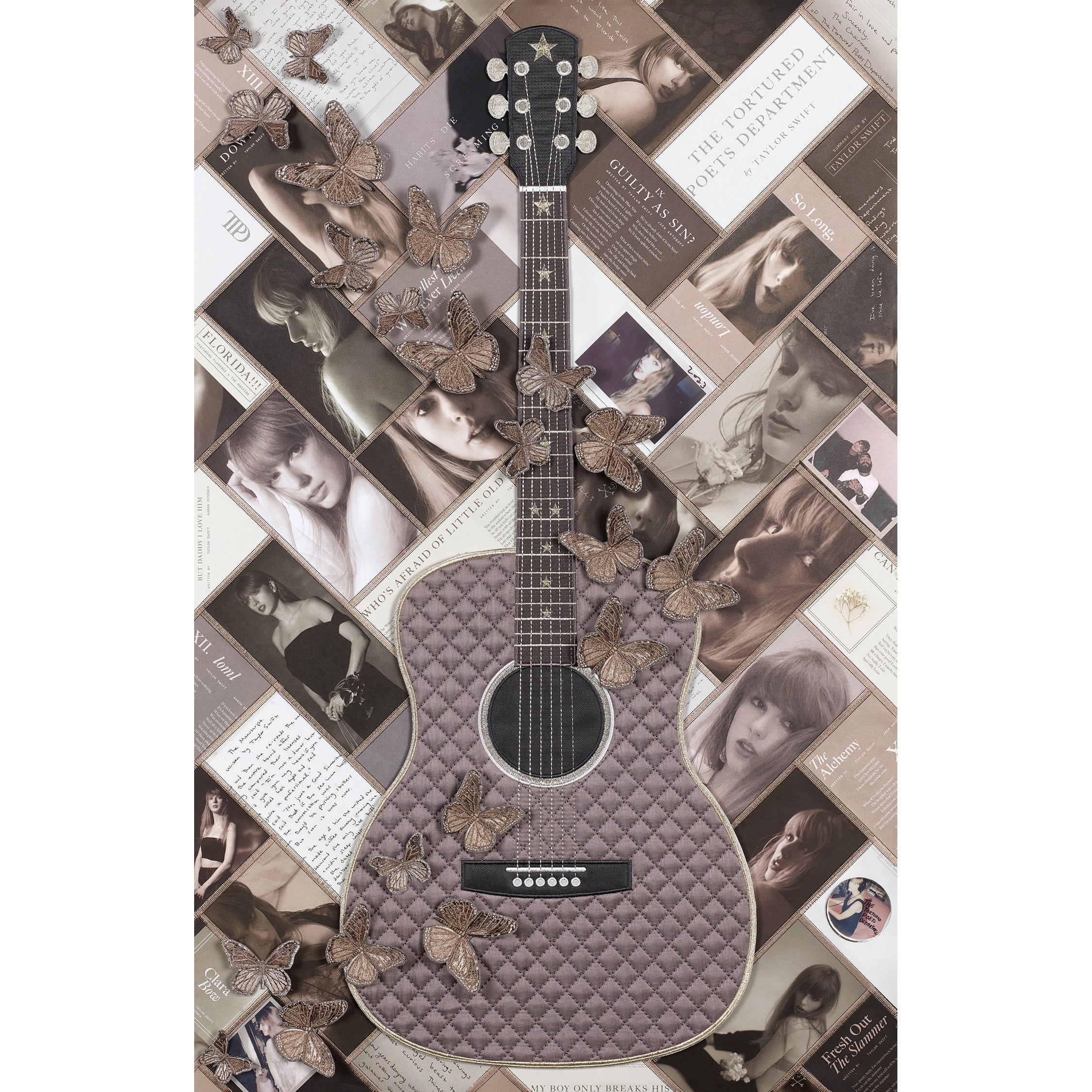 The Tortured Poets Department Guitar 26"x40"