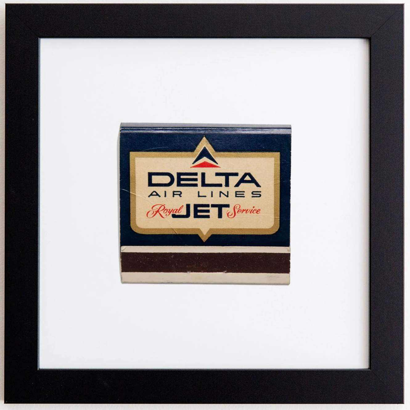 Delta Air Lines Royal Jet Matchbook Print