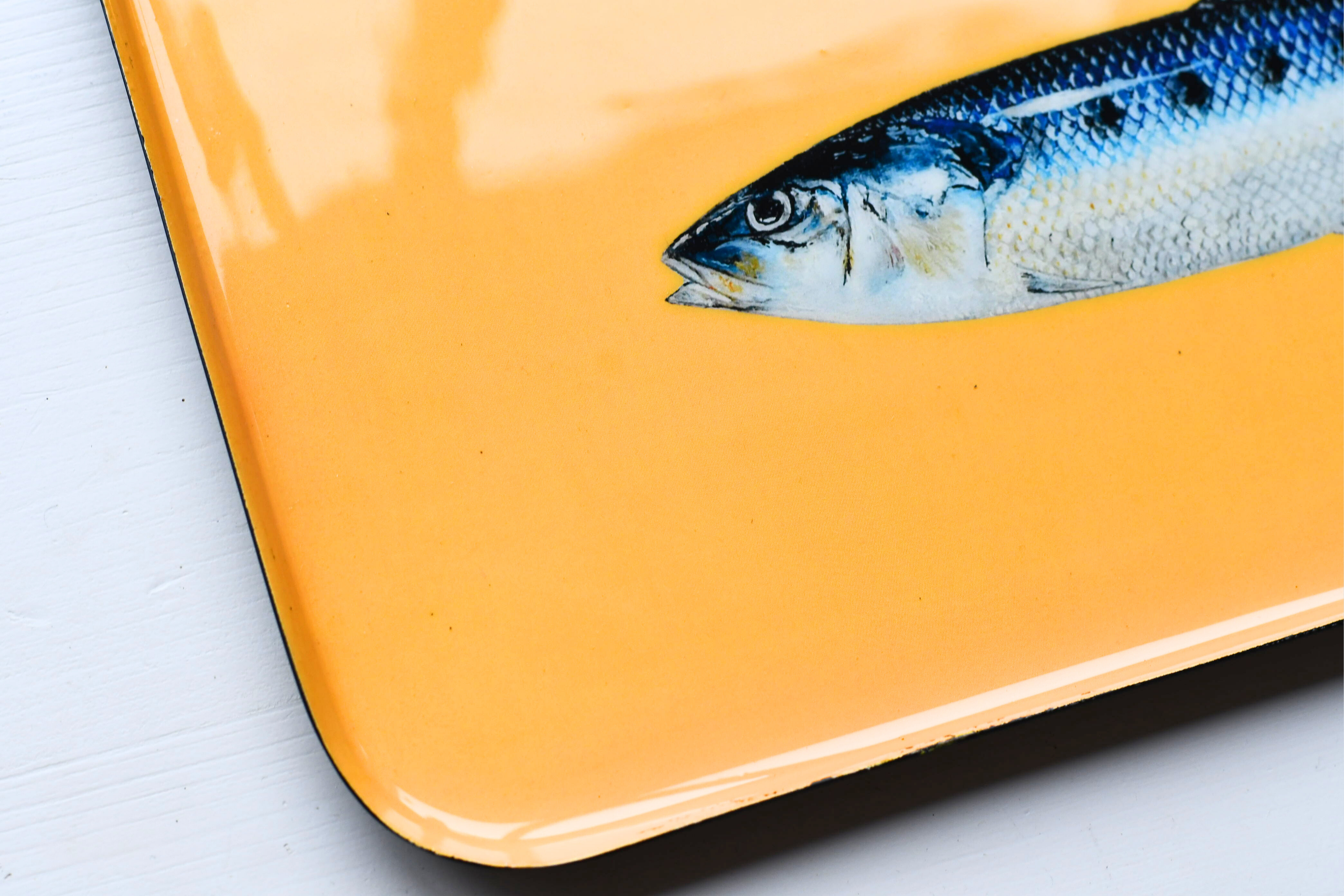 Les Sardines Enamel Aluminum Tray - Small