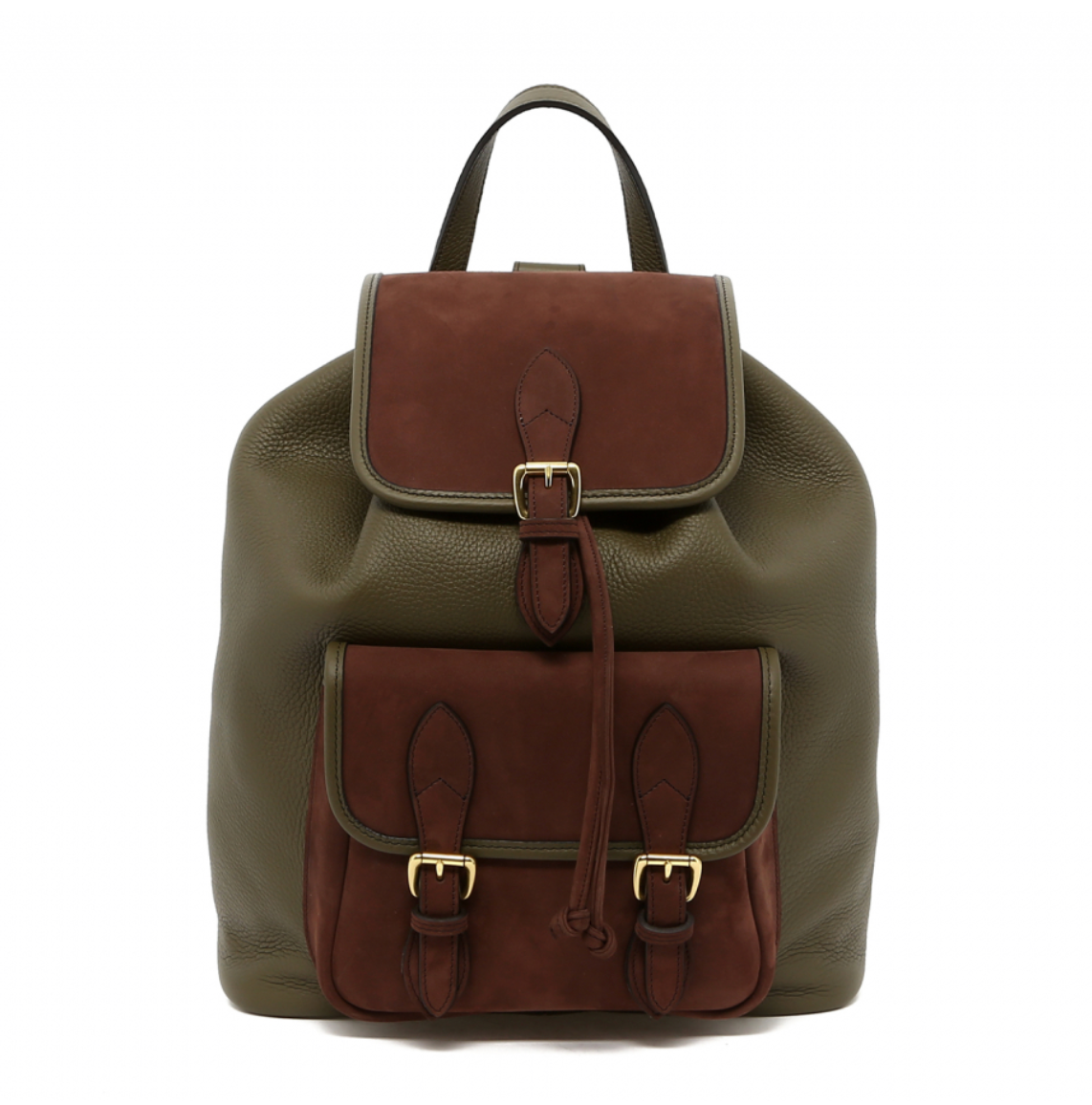 Classic Backpack - Tumbled Light Military/Brown Nubuck