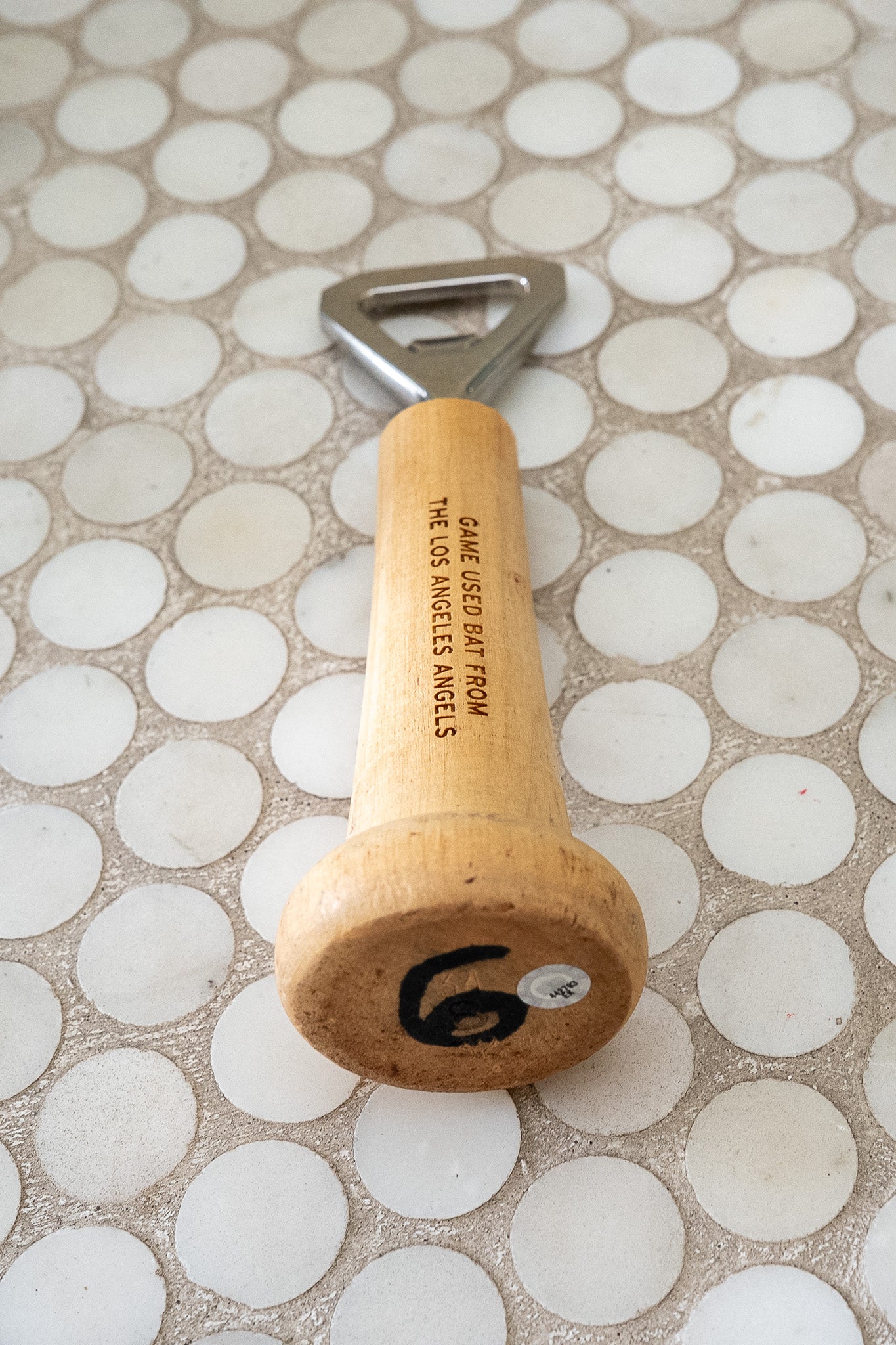 Tokens & Icons Los Angeles Angels Bat Knob Bottle Opener