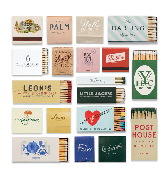 Charleston Collage Matchbook Print - Print Only