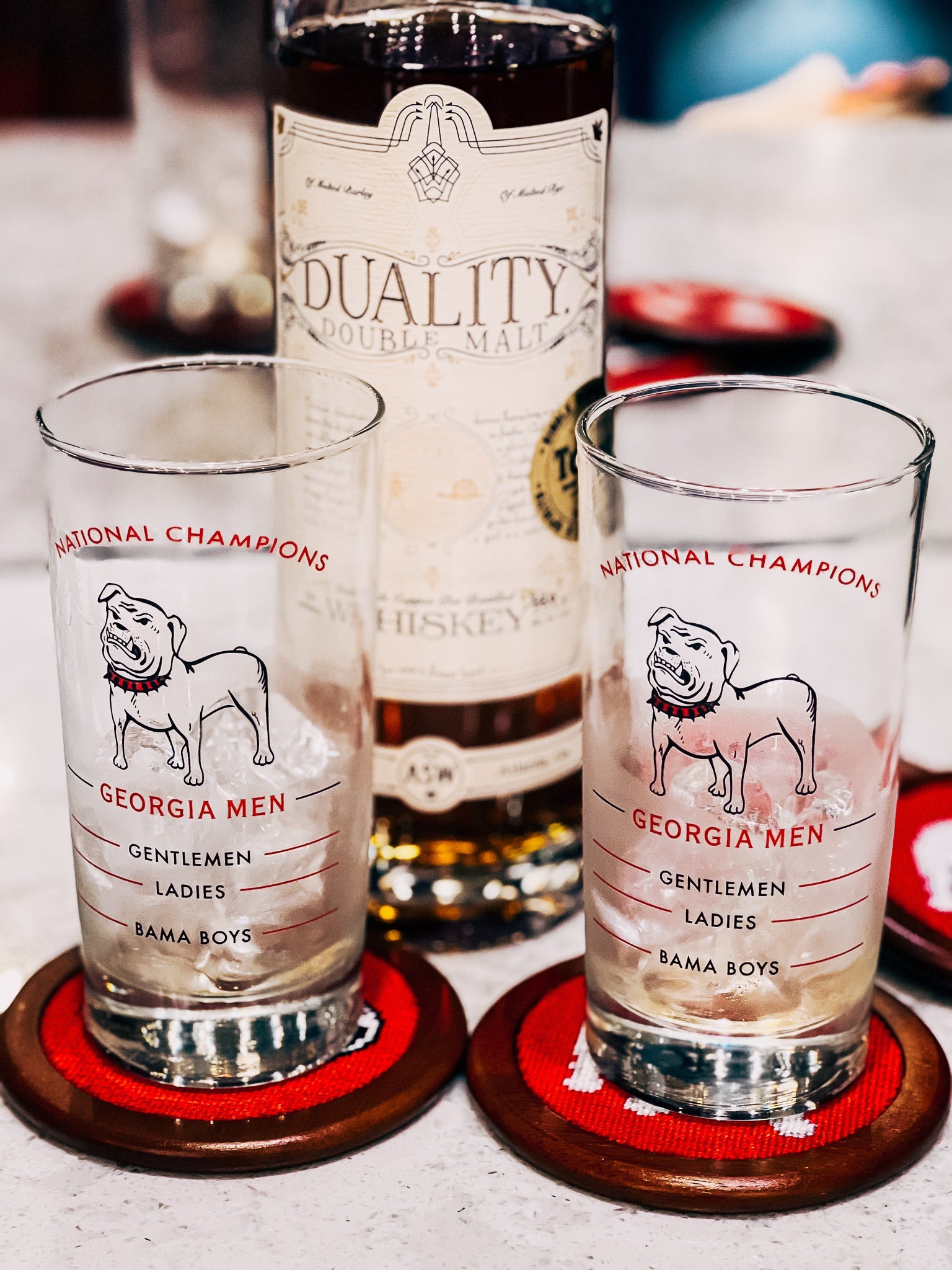 UGA/Bama Boys Glasses