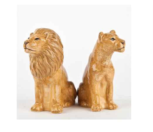 Lion Salt & Pepper Shakers