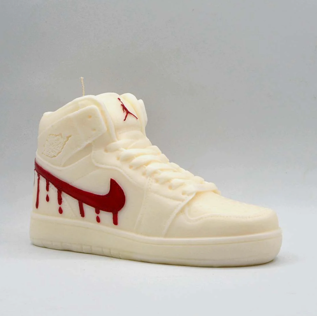 White/Red Don't Drip Candle