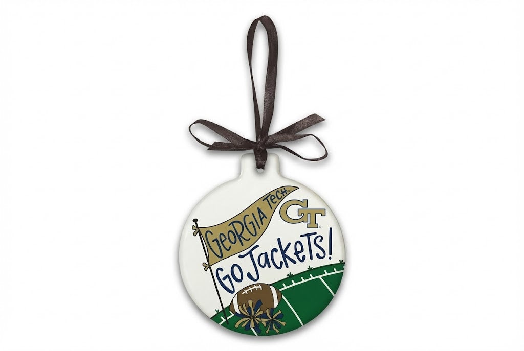 Georgia Tech Stone Ornament