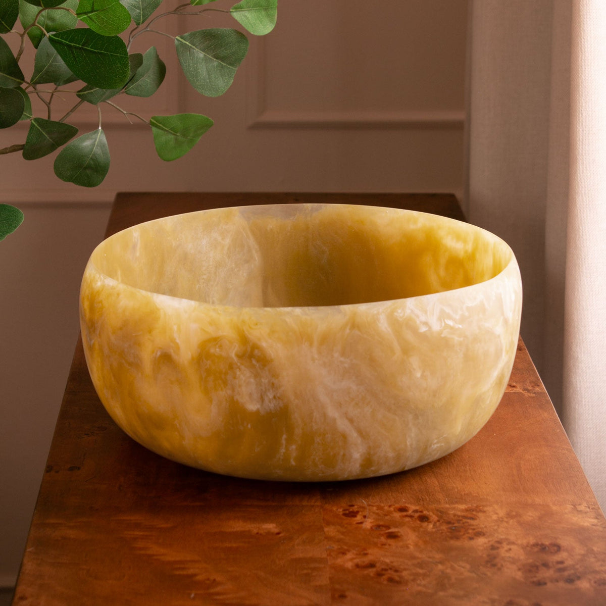 RESIN Sorbet Large Round Bowl - Matcha