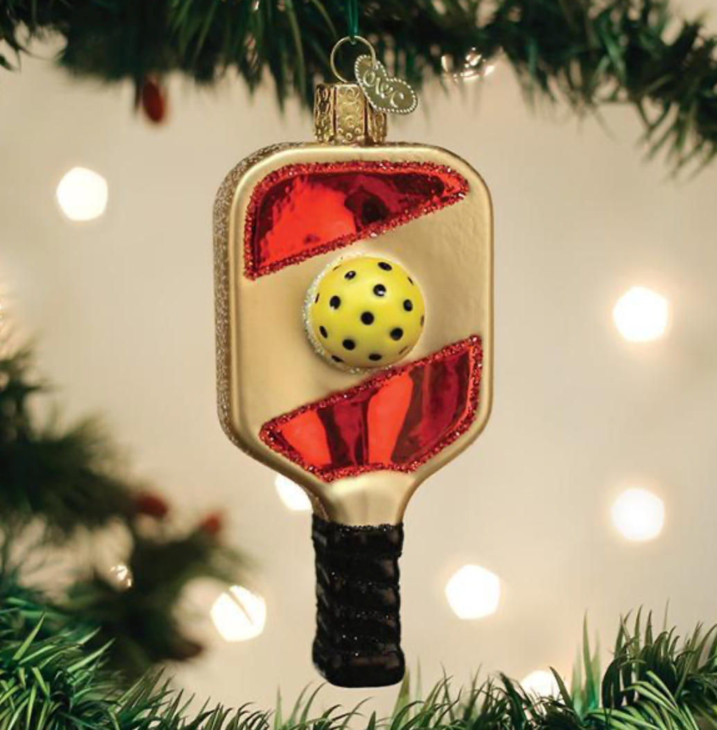 Pickleball Paddle Ornament
