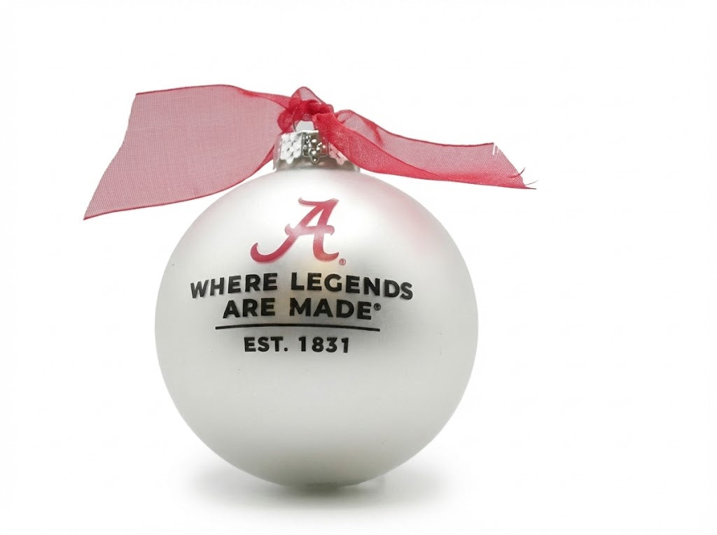 Alabama Landmark Glass Ornament