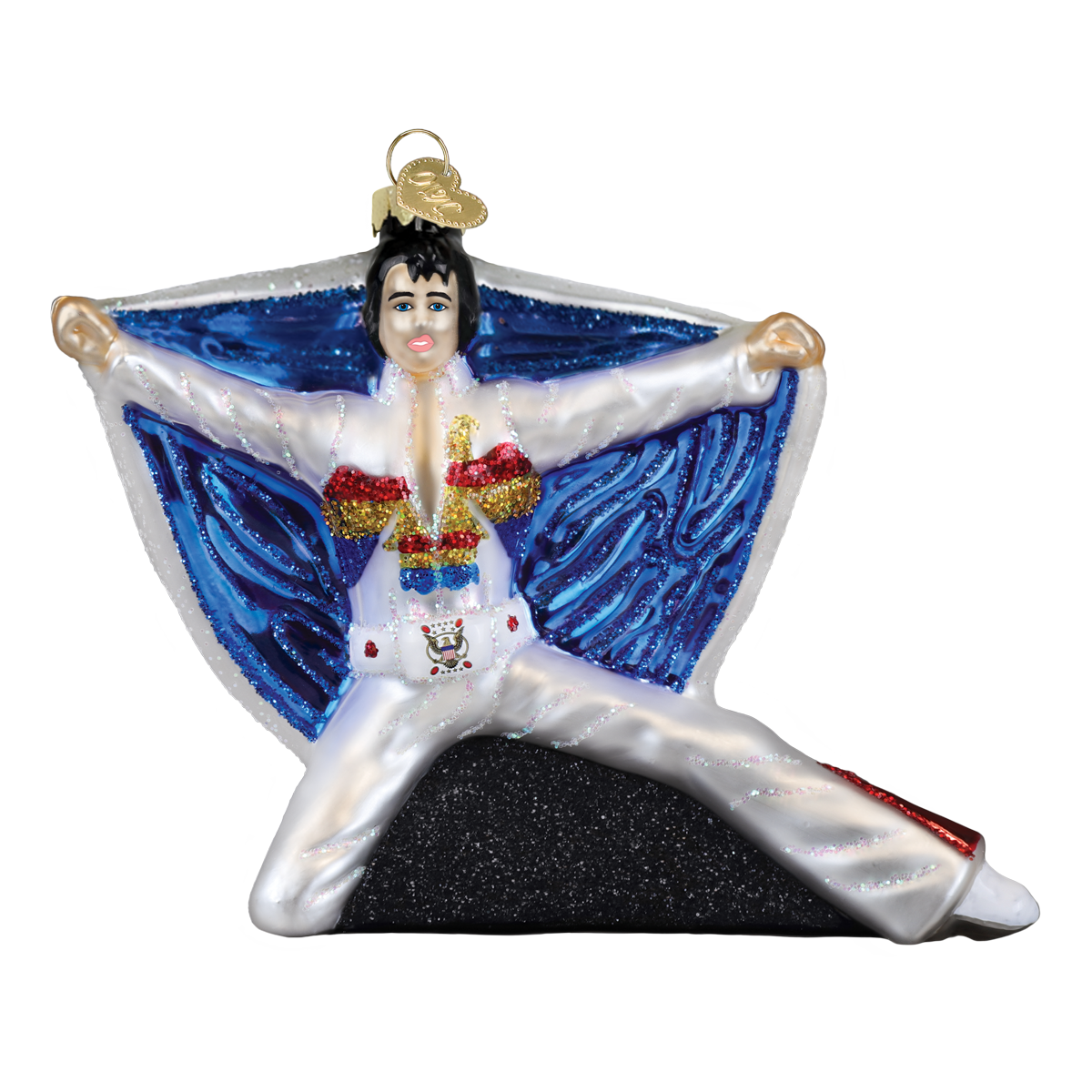 Elvis in Eagle Jumpsuit Ornament