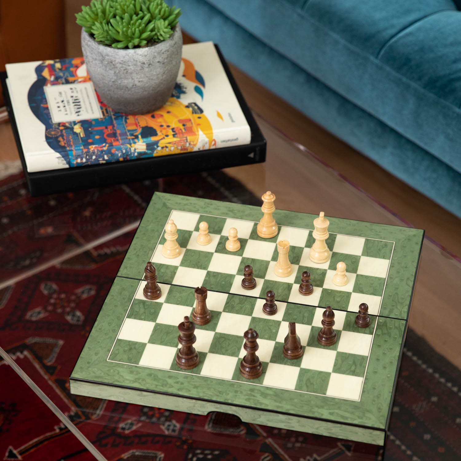 Backgammon & Chess Game Set