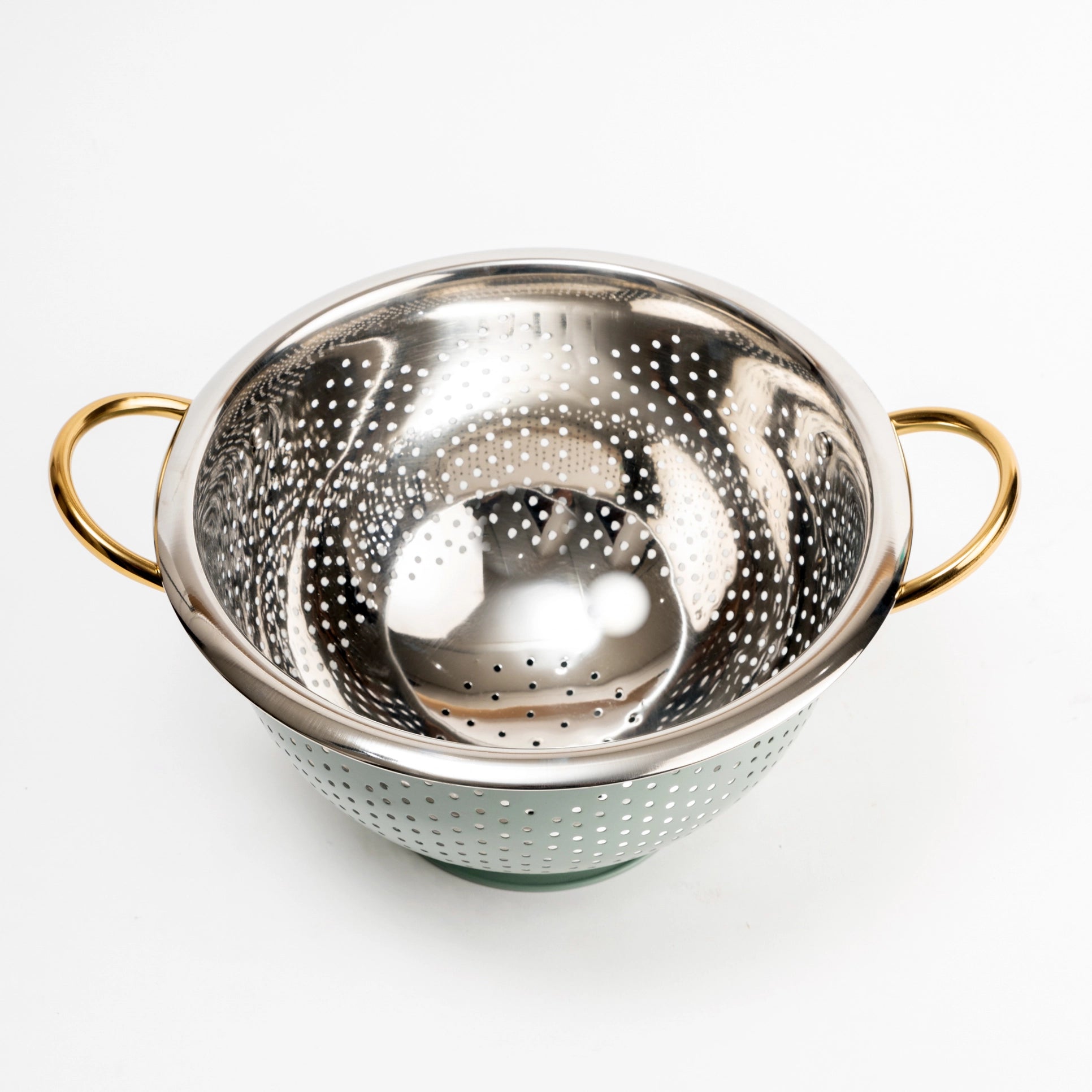 Colum Steel Colander Green
