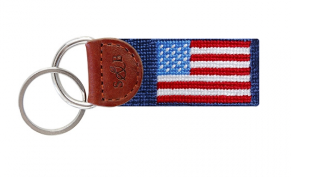American Flag Key Fob