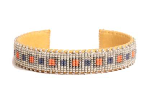 Orange Moon Glass Cuff - Small