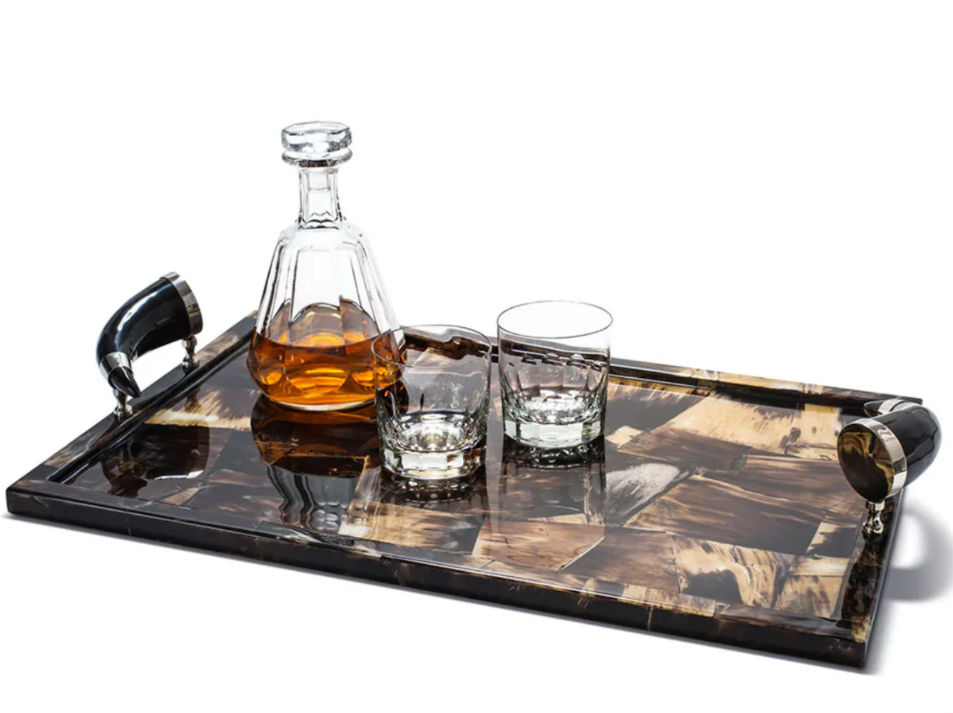 Serving Tray Horn Veneer