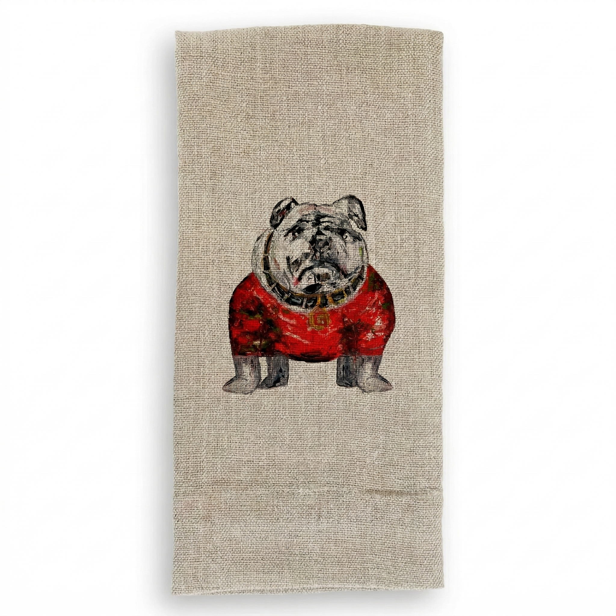 Let the Big Dawg Eat Linen Guest Towel