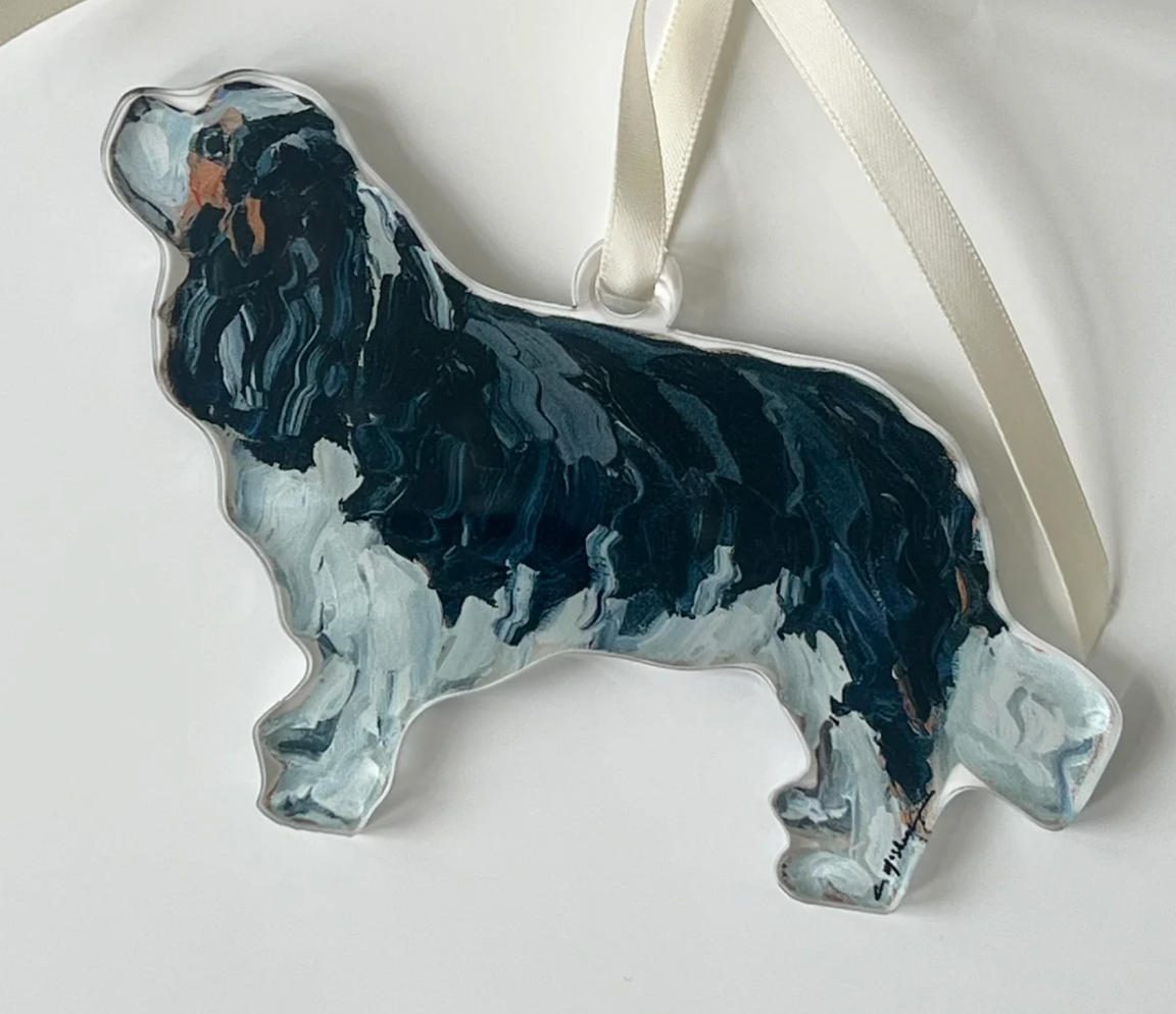 Cavalier King Charles Tri Acrylic Ornament