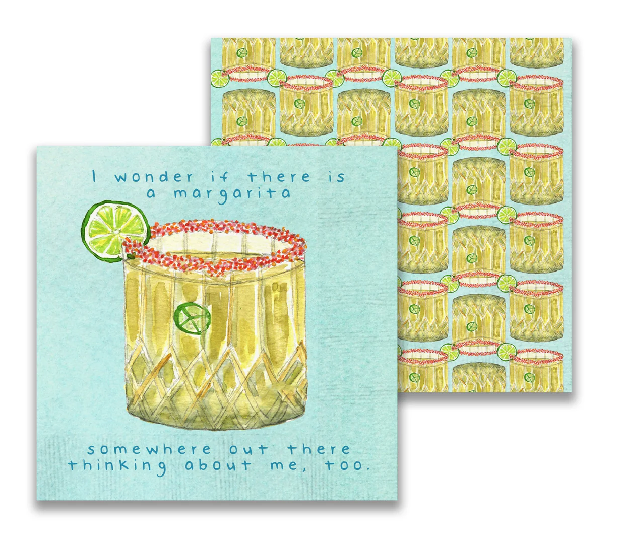 Margarita Somewhere Cocktail Napkin