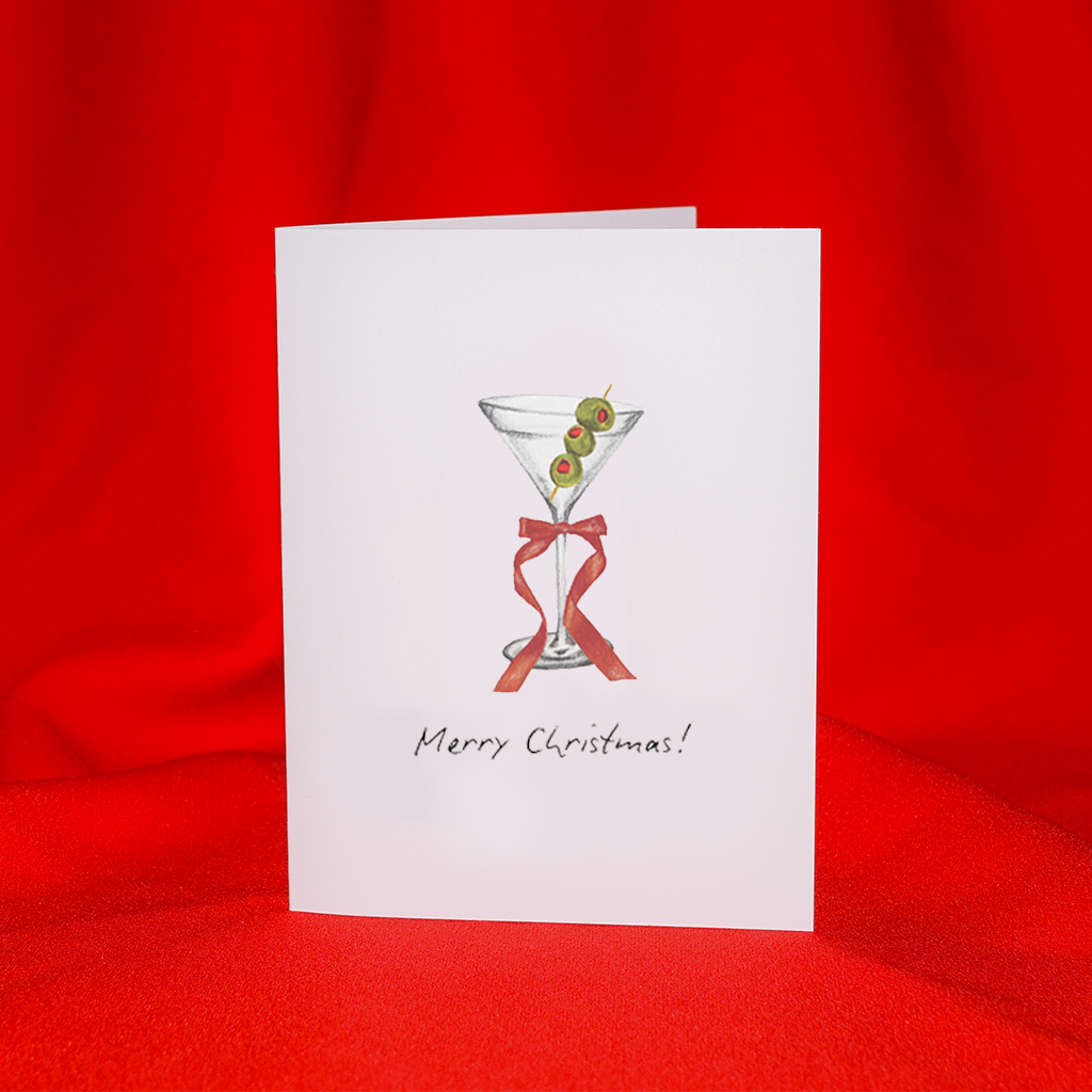 Dirty Martini Merry Christmas Card