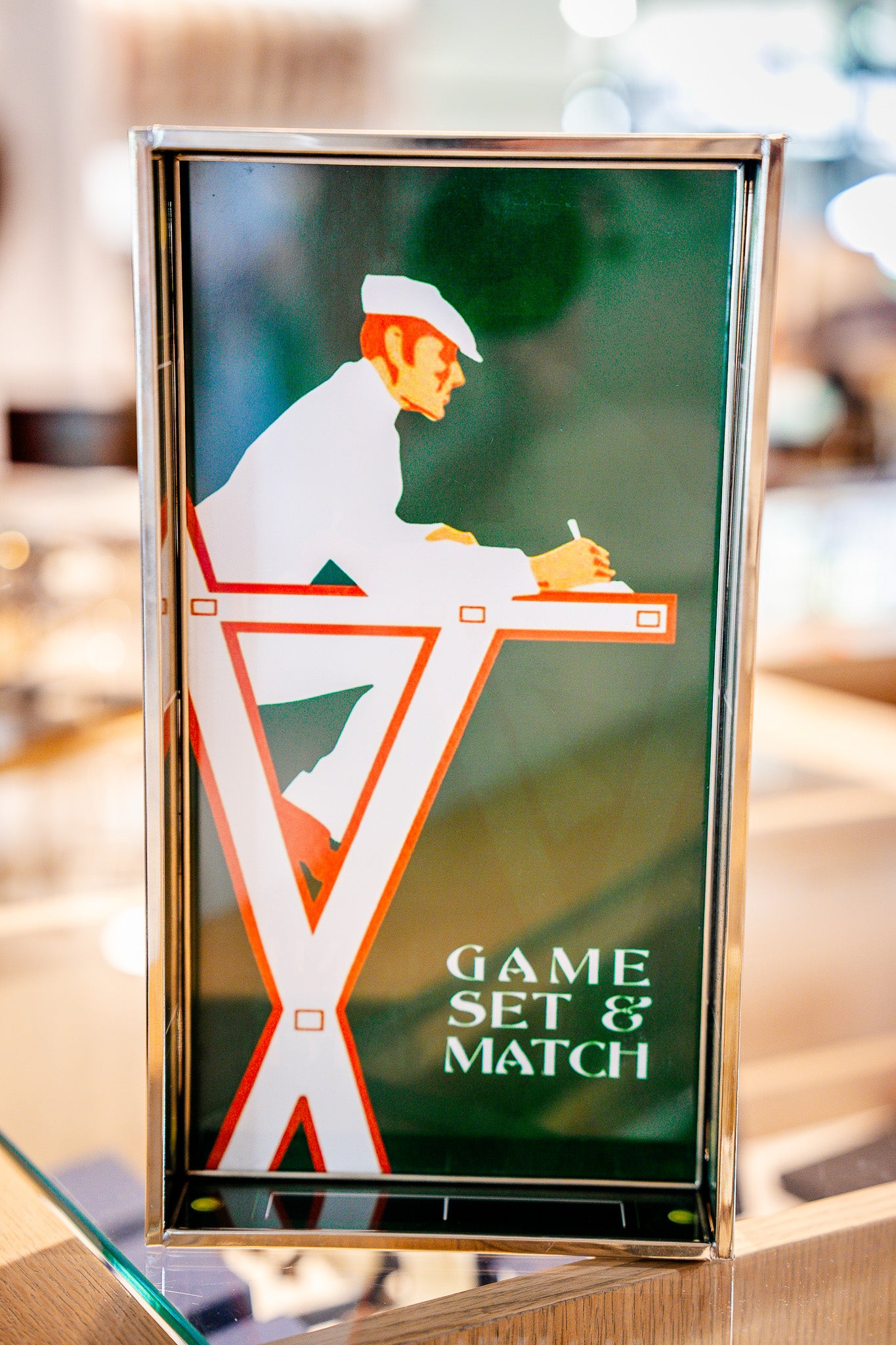 Game, Set, Match Glass Tray