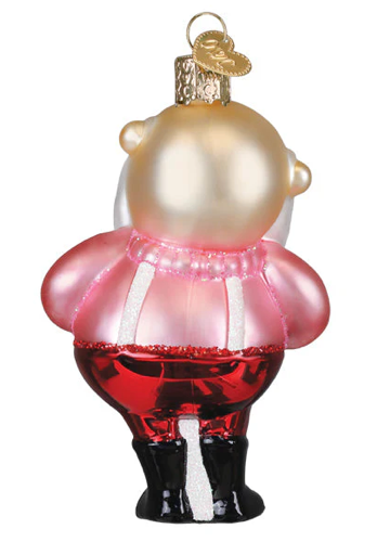 Santa in Suspenders Ornament