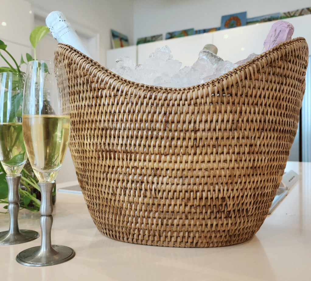 Rattan Champagne Bucket