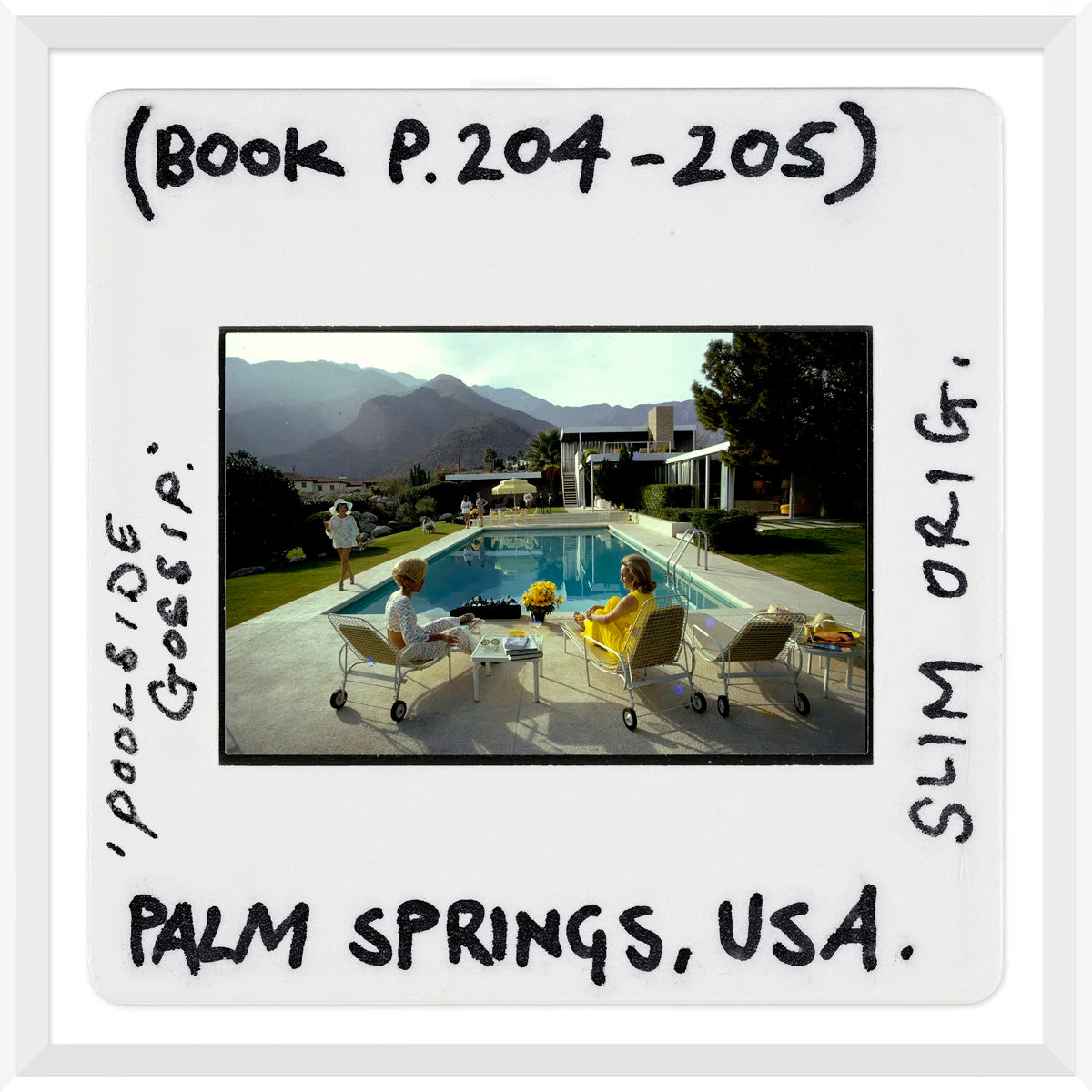 “Poolside Gossip - Slide,” Slim Aarons, January 1, 1970