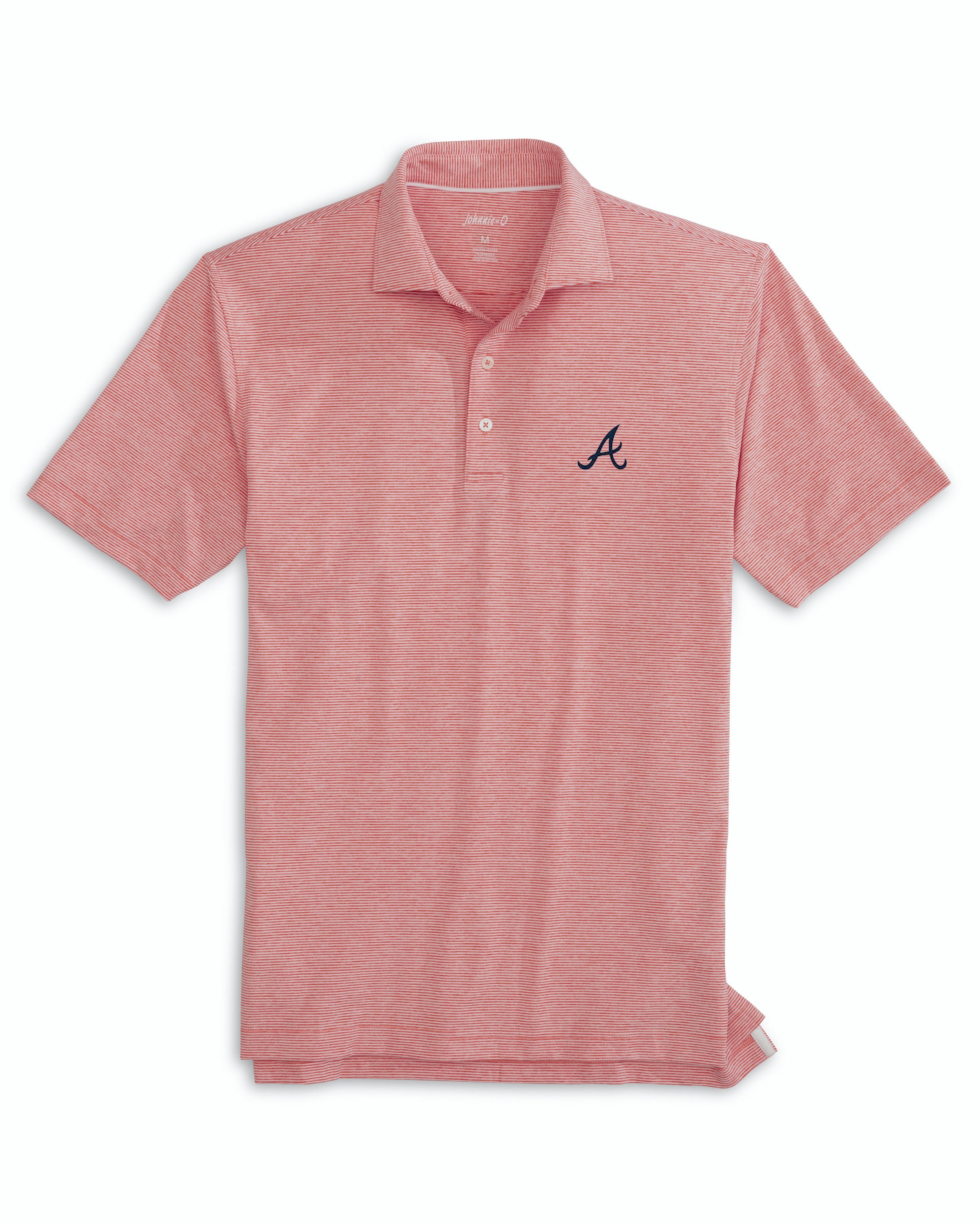 Atlanta Braves Lyndon Striped Jersey Performance Polo