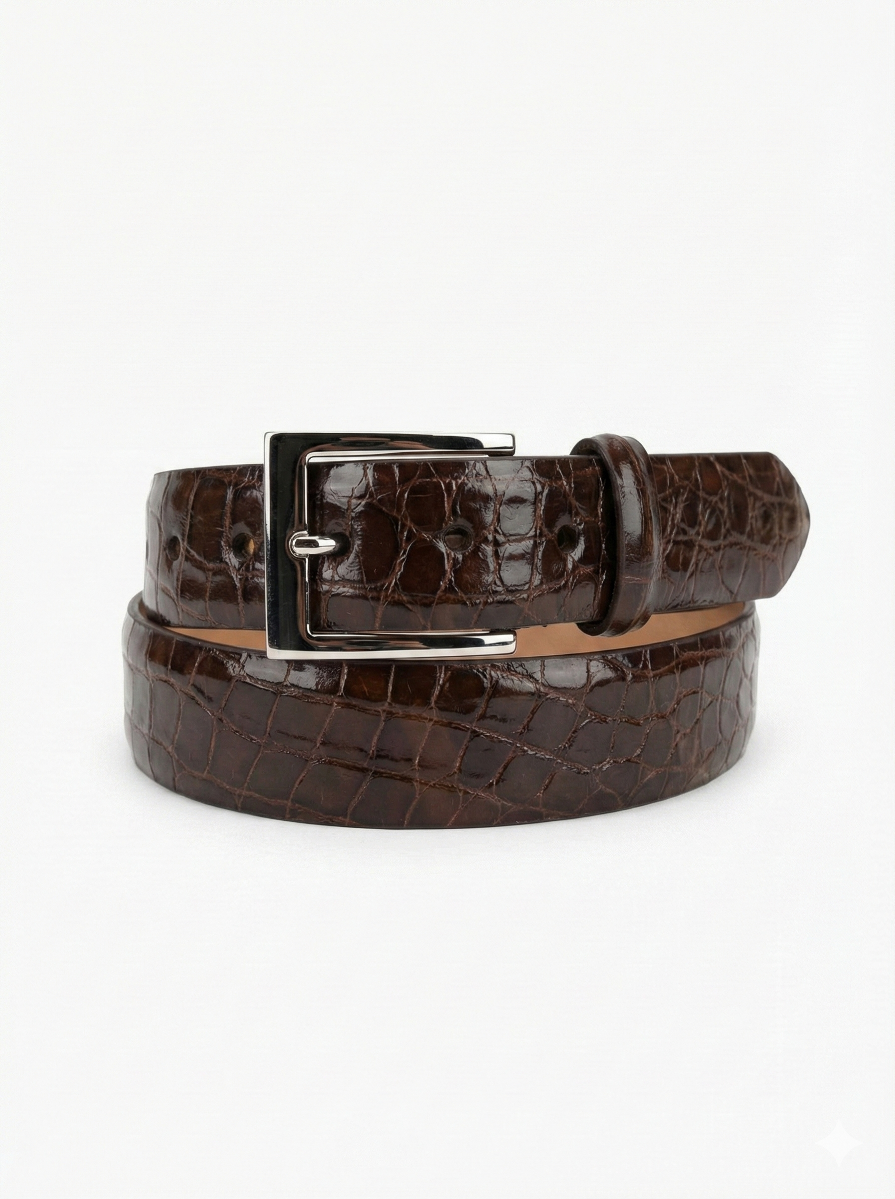 Glazed American Alligator Belt