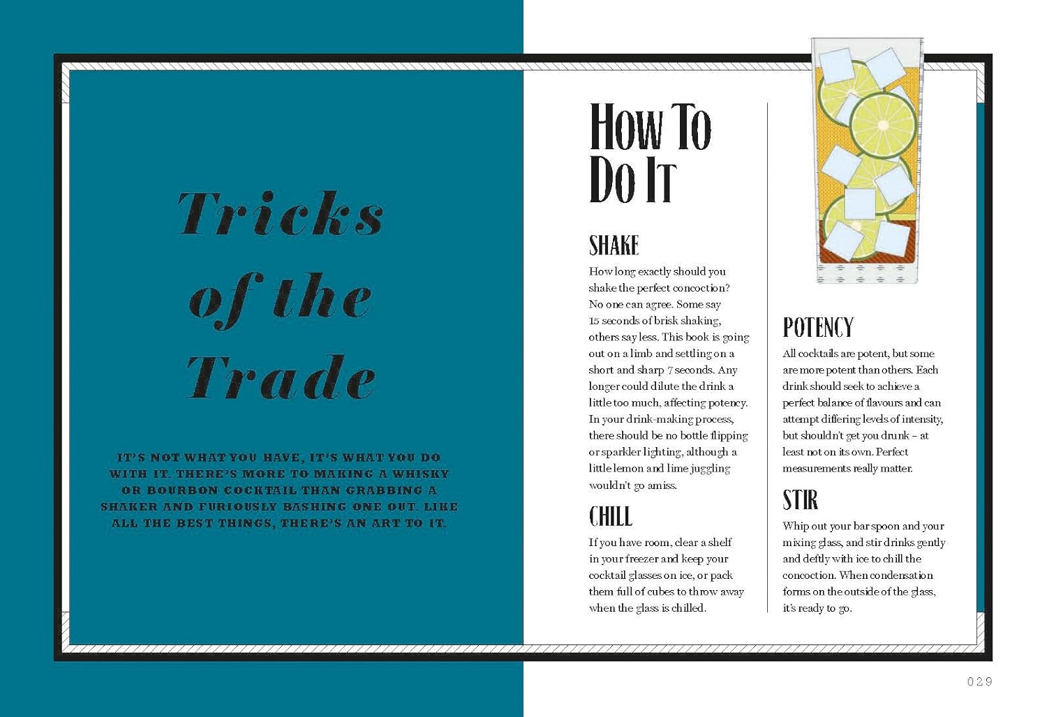 Whisky: Shake. Muddle, Stir