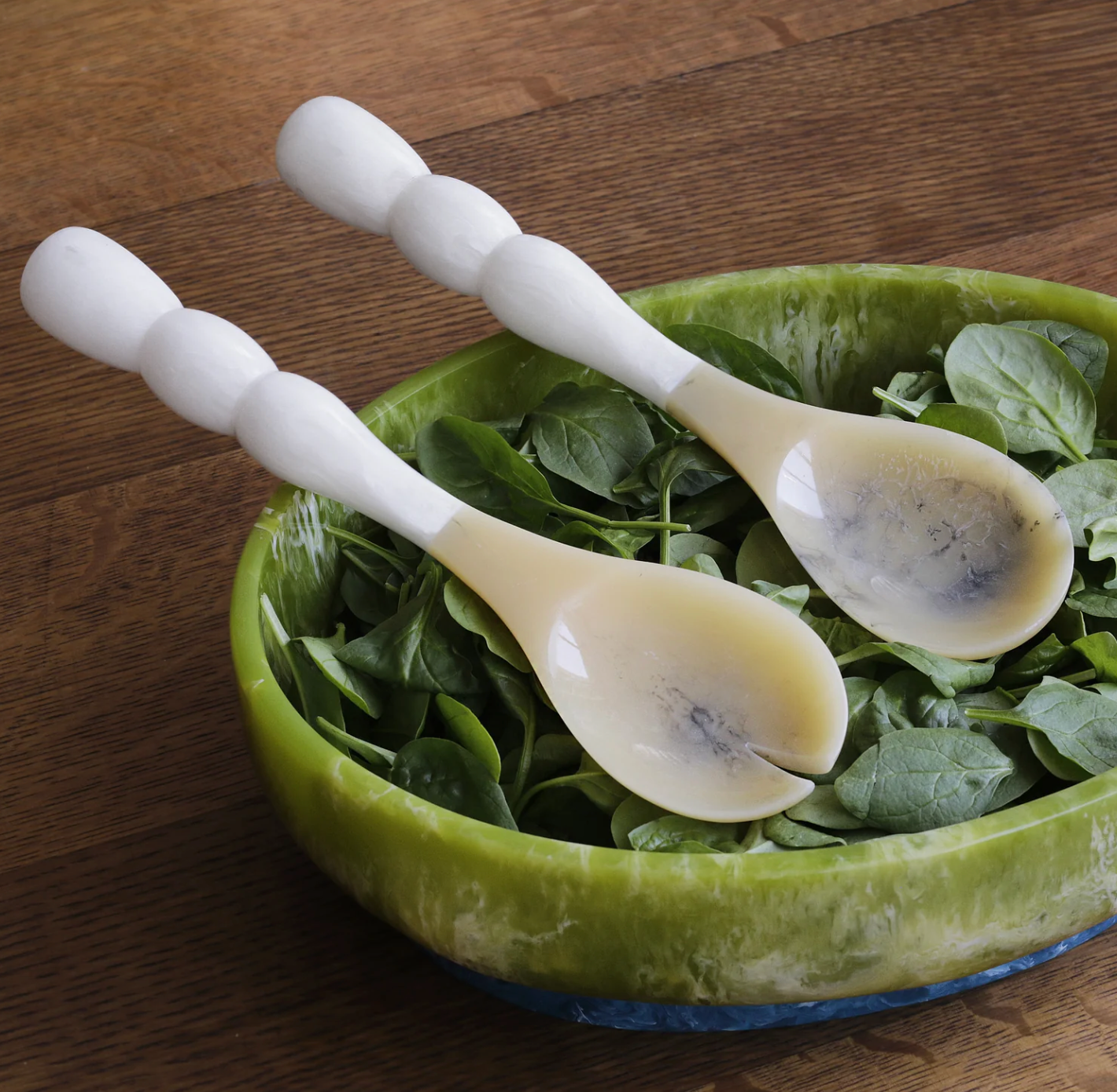 RESIN Rio Bubble Salad Servers (White)
